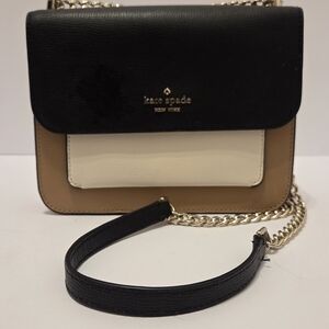 Kate Spade Remi Color Block Neutral Beige Crossbody Bag